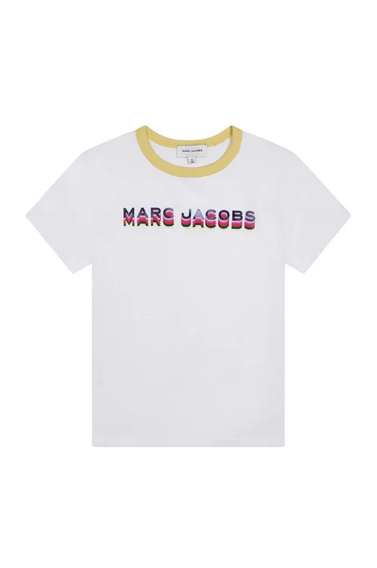 bijela Dječja pamučna majica kratkih rukava Marc Jacobs Za djevojčice