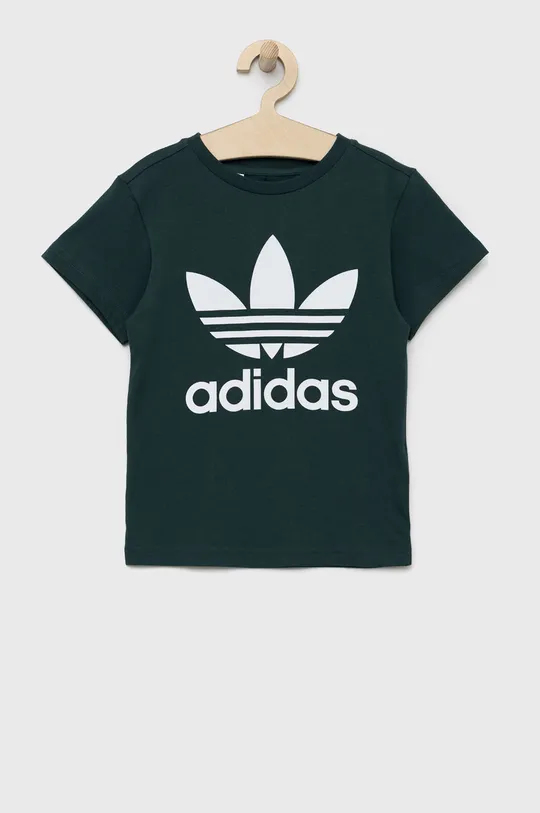 πράσινο Παιδικό βαμβακερό μπλουζάκι adidas Originals Για κορίτσια