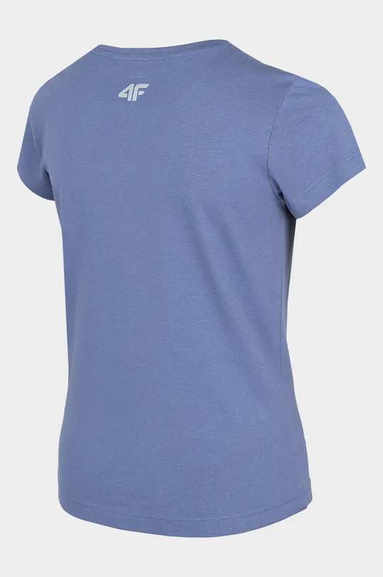 modrá Detské bavlnené tričko 4F
