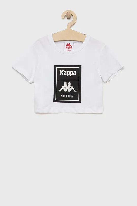λευκό Παιδικό βαμβακερό μπλουζάκι Kappa Για κορίτσια