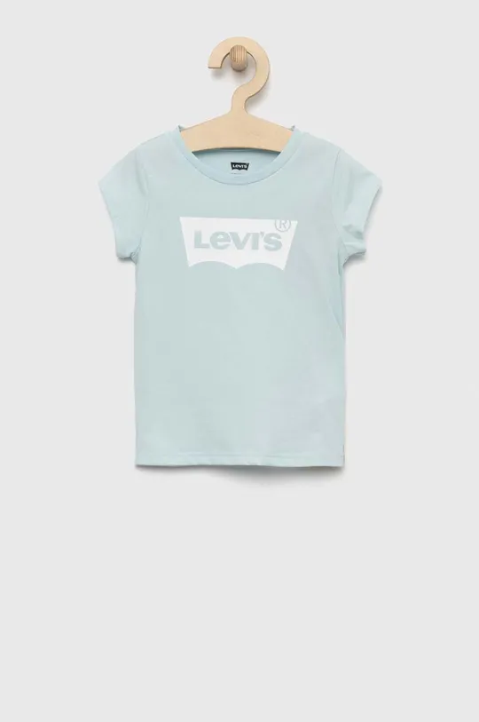 světle tyrkysová Dětské bavlněné tričko Levi's Dívčí