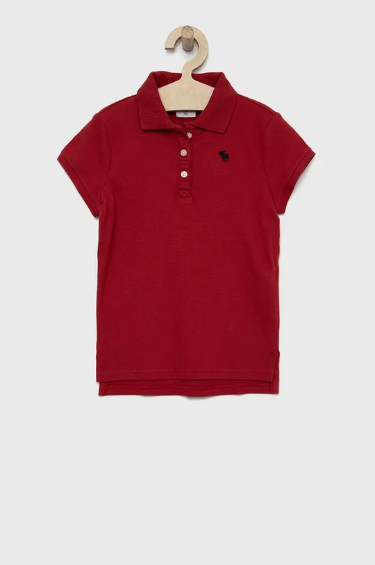 crvena Dječja polo majica Abercrombie & Fitch Za djevojčice