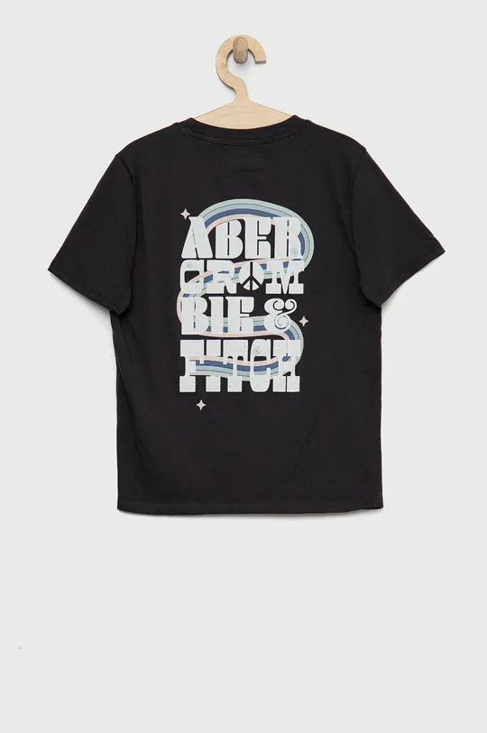 Otroška kratka majica Abercrombie & Fitch siva