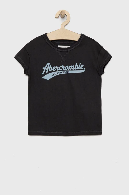 szary Abercrombie & Fitch t-shirt dziecięcy Dziewczęcy
