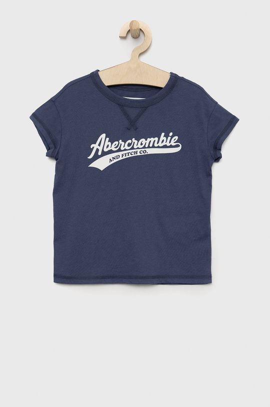 ocelová modrá Dětské tričko Abercrombie & Fitch Dívčí