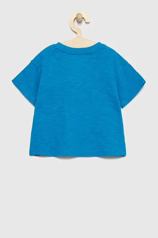 Детская хлопковая футболка GAP x Smiley World голубой