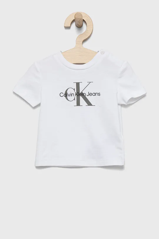 biały Calvin Klein Jeans t-shirt dziecięcy IN0IN00001.9BYY Dziecięcy