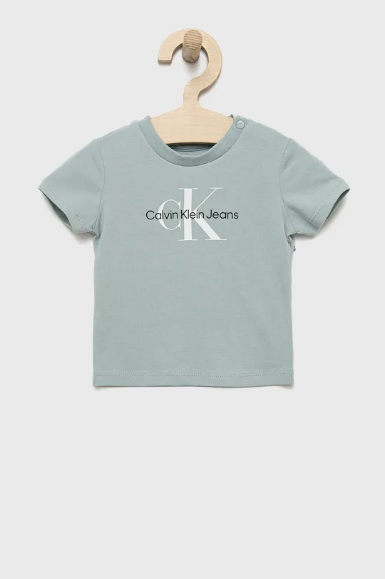 turkusowy Calvin Klein Jeans t-shirt dziecięcy IN0IN00001.9BYY Dziecięcy