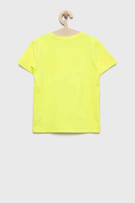 Дитяча бавовняна футболка Guess жовтий