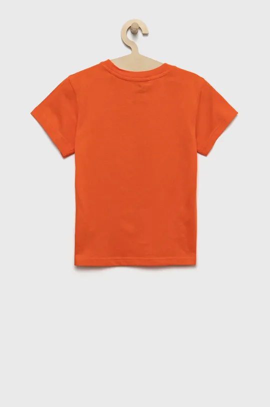 Дитяча бавовняна футболка adidas Originals помаранчевий