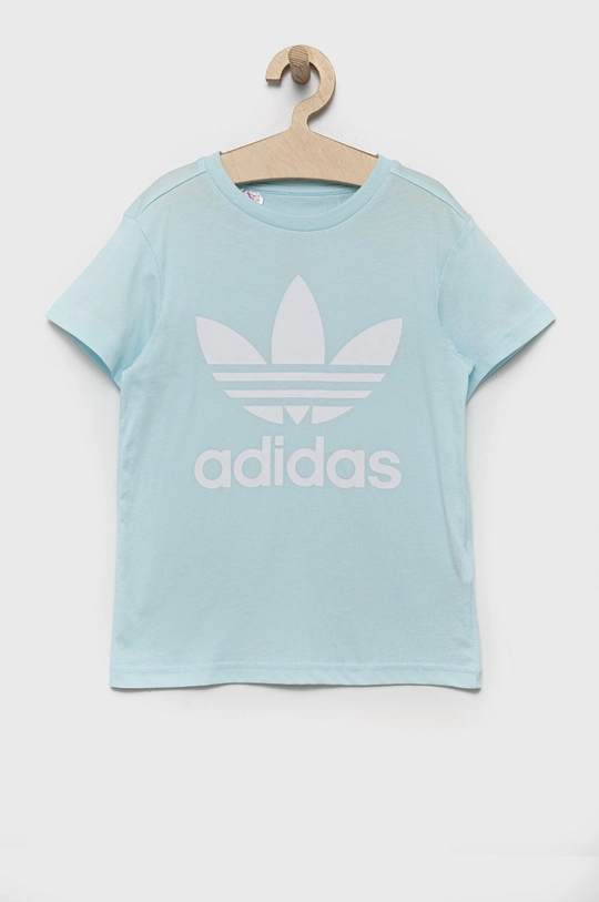 niebieski adidas Originals t-shirt bawełniany dziecięcy Dziecięcy