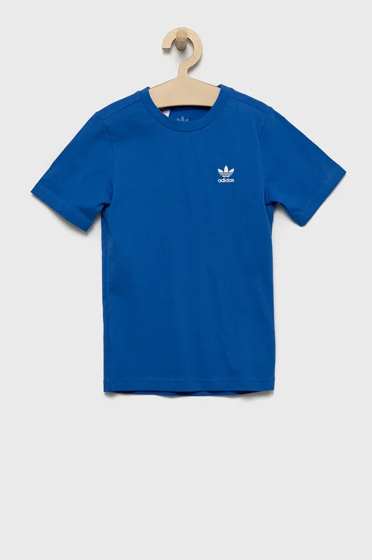блакитний Дитяча бавовняна футболка adidas Originals Дитячий