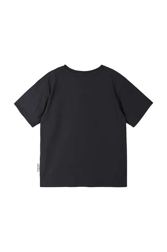 Παιδικό βαμβακερό μπλουζάκι Reima μαύρο
