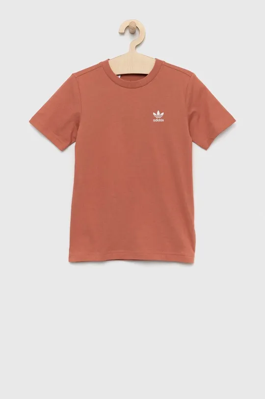 oranžna otroška bombažna kratka majica adidas Originals Otroški