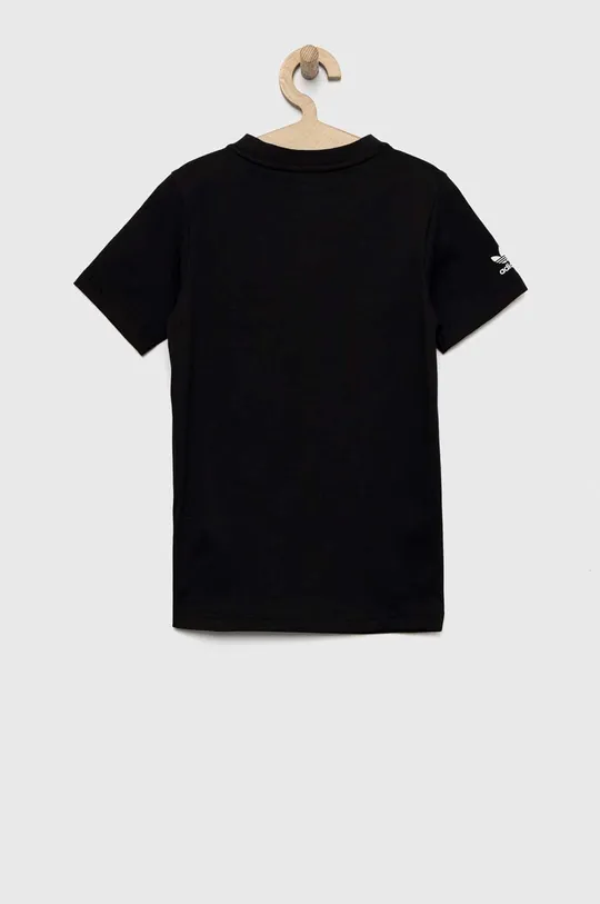 Παιδικό βαμβακερό μπλουζάκι adidas Originals μαύρο