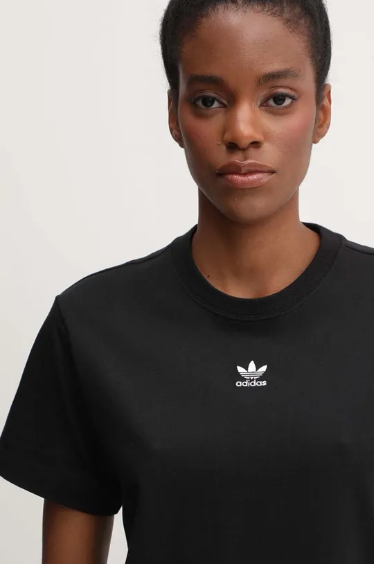 crna Dječja pamučna majica kratkih rukava adidas Originals Tee Regular