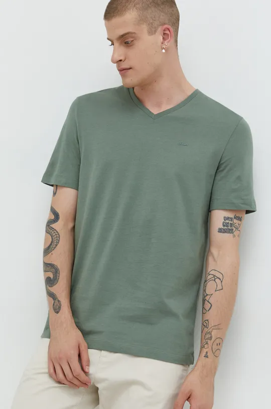 πράσινο Βαμβακερό μπλουζάκι s.Oliver Ανδρικά