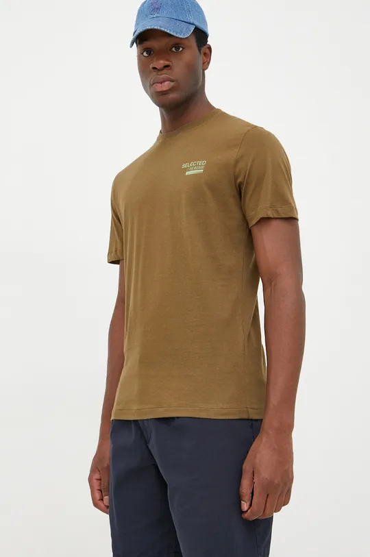 Selected Homme t-shirt bawełniany 100 % Bawełna organiczna