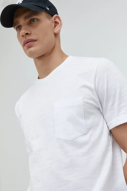 λευκό Βαμβακερό μπλουζάκι Premium by Jack&Jones