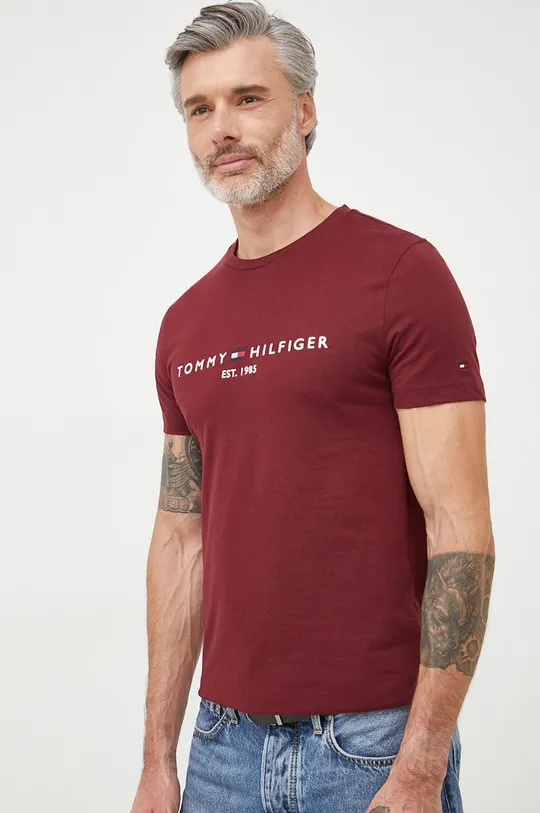 Bombažna kratka majica Tommy Hilfiger  100% Bombaž