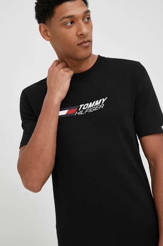 czarny Tommy Hilfiger t-shirt