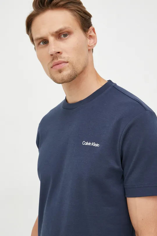 σκούρο μπλε Βαμβακερό μπλουζάκι Calvin Klein