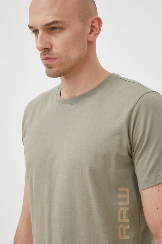 G-Star Raw tricou din bumbac verde D21893.336