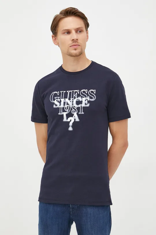 sötétkék Guess t-shirt