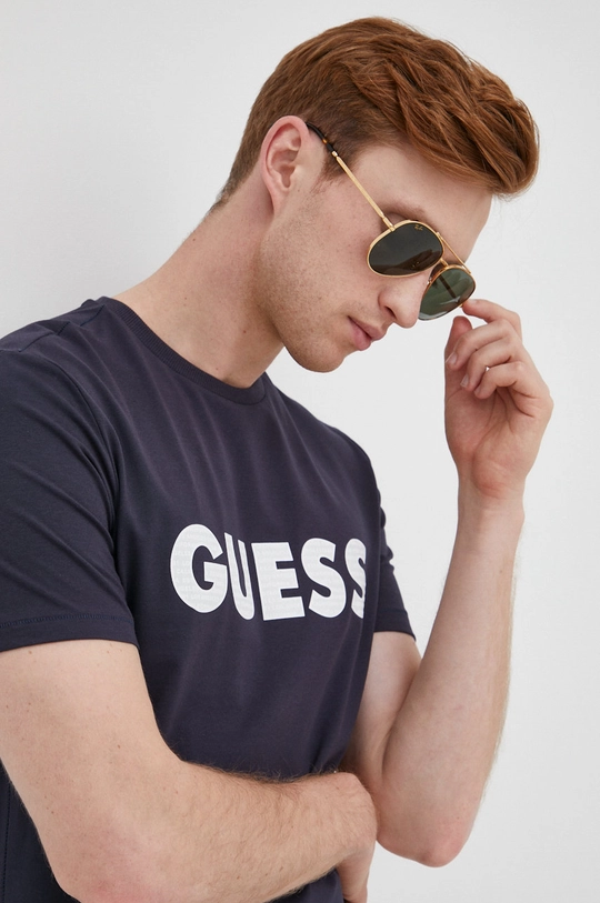 темно-синій Футболка Guess Чоловічий