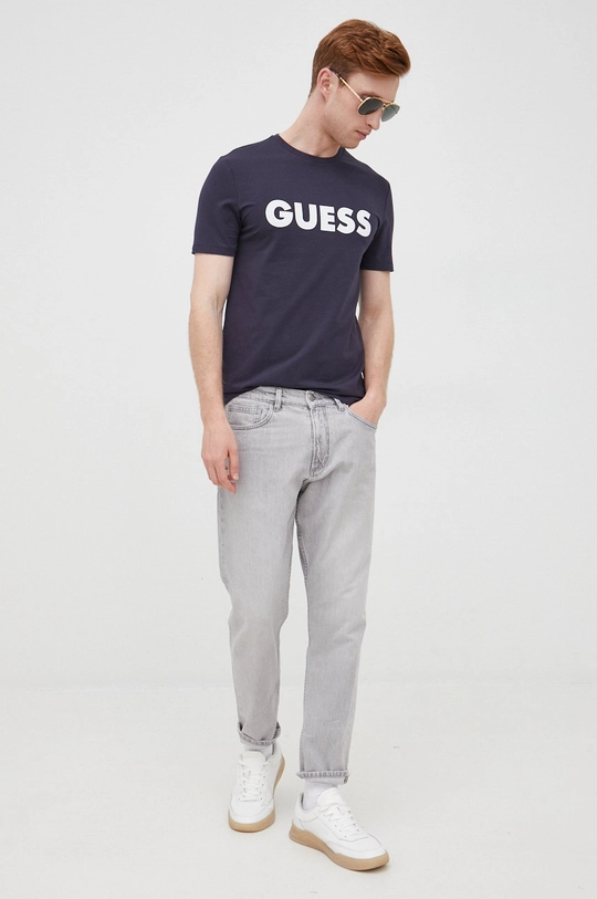 Guess t-shirt granatowy