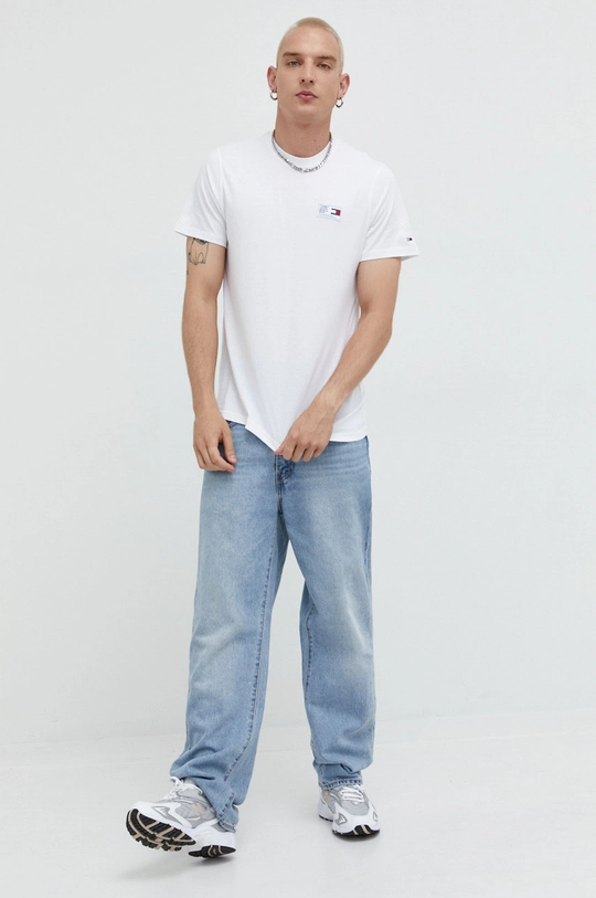 Tommy Jeans t-shirt bawełniany DM0DM13761.9BYY biały