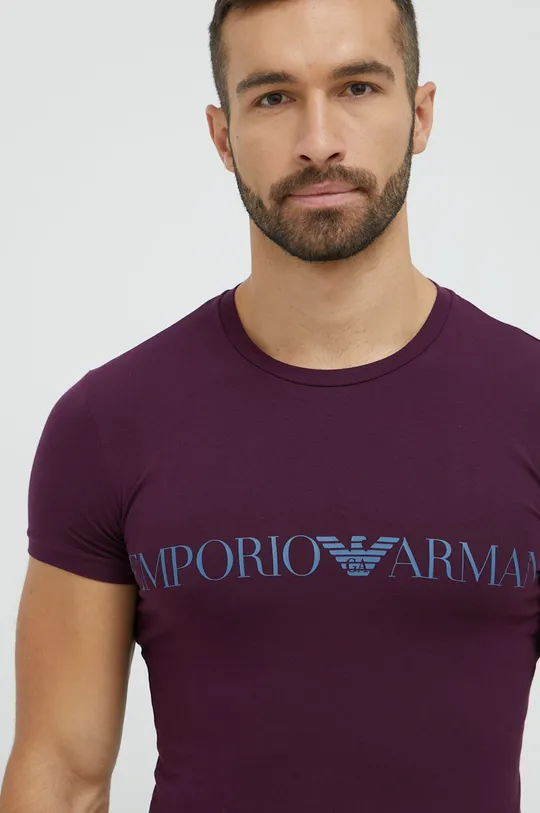 μωβ Μπλουζάκι Emporio Armani Underwear