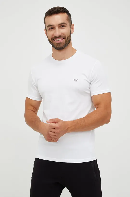 biały Emporio Armani Underwear t-shirt (2-pack) Męski