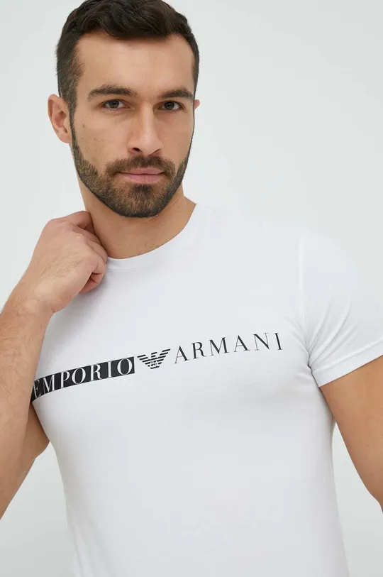 biały Emporio Armani Underwear t-shirt Męski