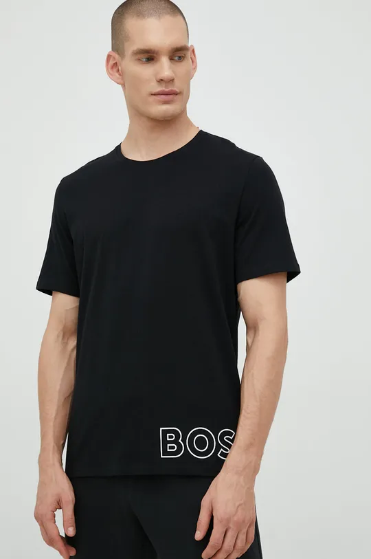 μαύρο Μπλουζάκι BOSS Ανδρικά