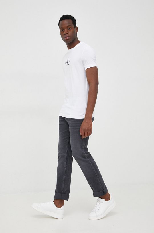 Calvin Klein Jeans t-shirt bawełniany J30J320855.9BYY biały