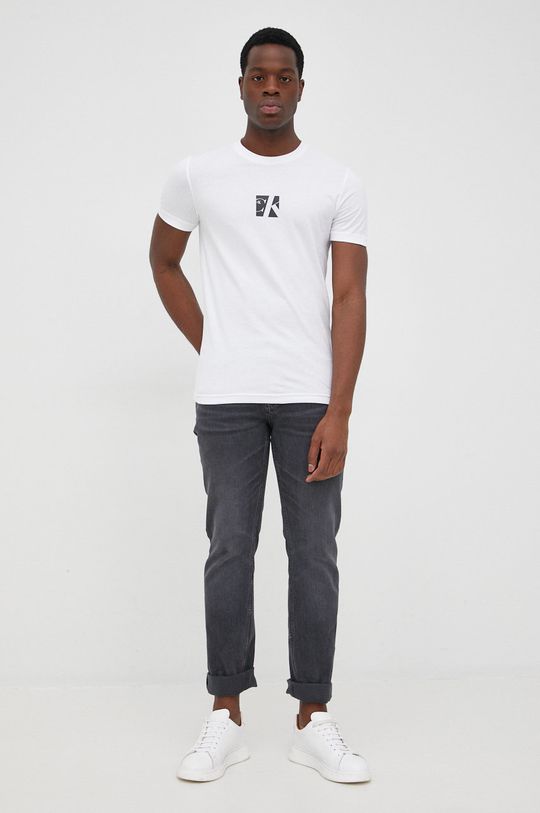 Calvin Klein Jeans t-shirt bawełniany J30J320876.9BYY biały
