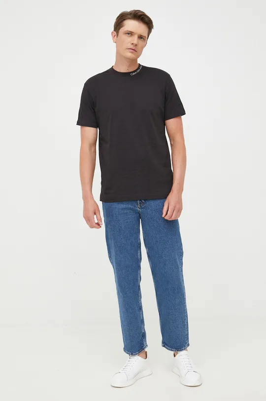 Calvin Klein Jeans t-shirt bawełniany J30J321610.9BYY czarny