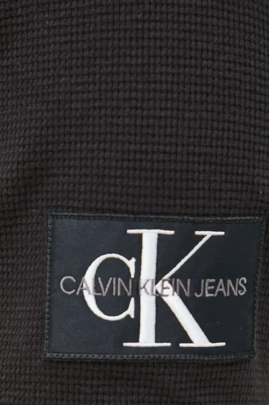czarny Calvin Klein Jeans t-shirt bawełniany J30J319074.9BYY