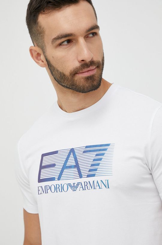 biały EA7 Emporio Armani t-shirt 6LPT62.PJ03Z