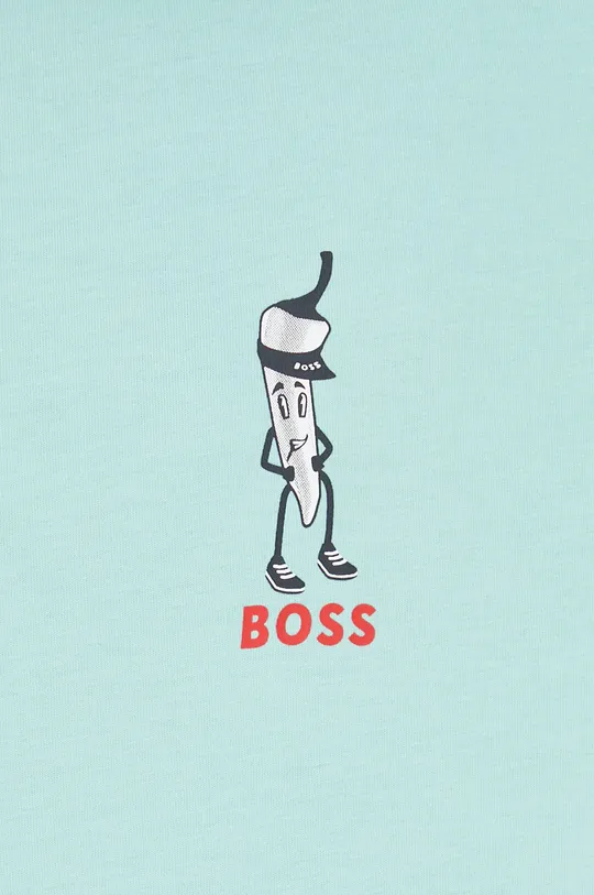Βαμβακερό μπλουζάκι BOSS Boss Casual Ανδρικά