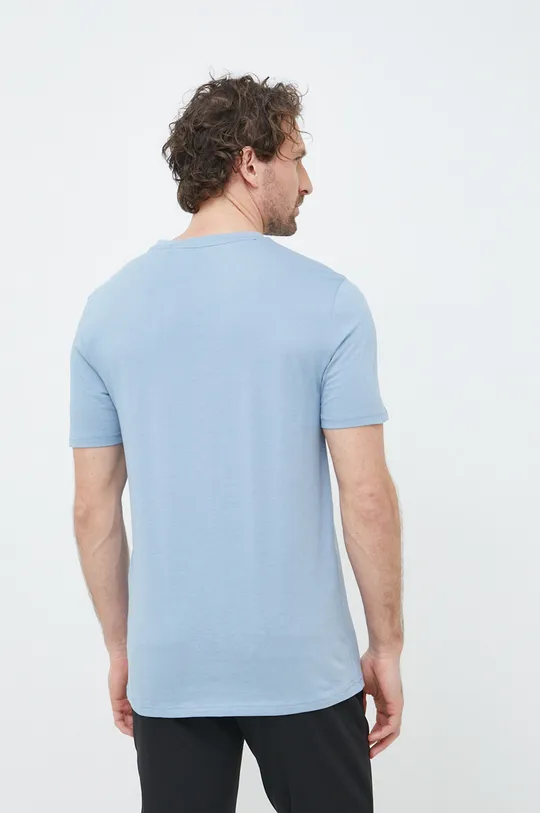 niebieski BOSS t-shirt bawełniany BOSS ORANGE 50481923