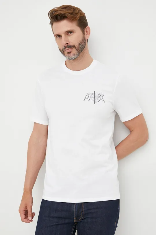 Bombažna kratka majica Armani Exchange  100% Bombaž