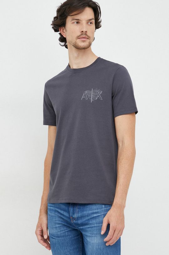 siva Pamučna majica Armani Exchange