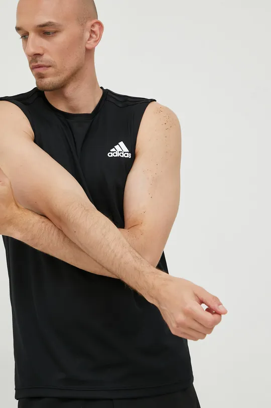 čierna Tréningové tričko adidas Performance Designed To Move Pánsky
