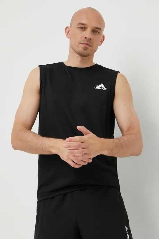 μαύρο Μπλουζάκι προπόνησης adidas Performance Designed To Move