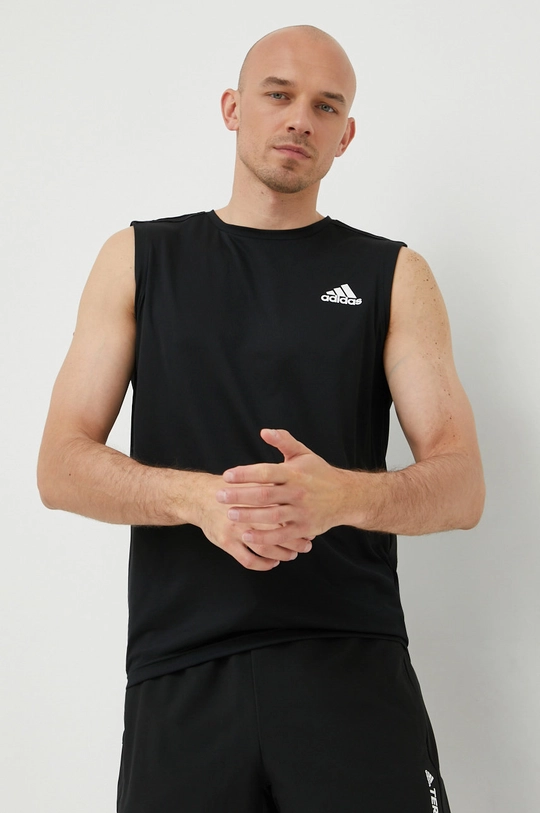 czarny adidas Performance t-shirt treningowy Designed To Move