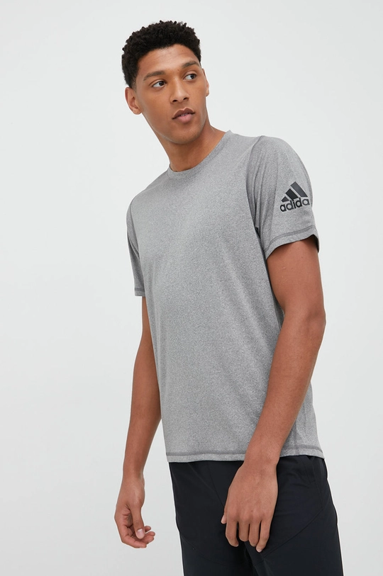 szary adidas Performance t-shirt treningowy Męski