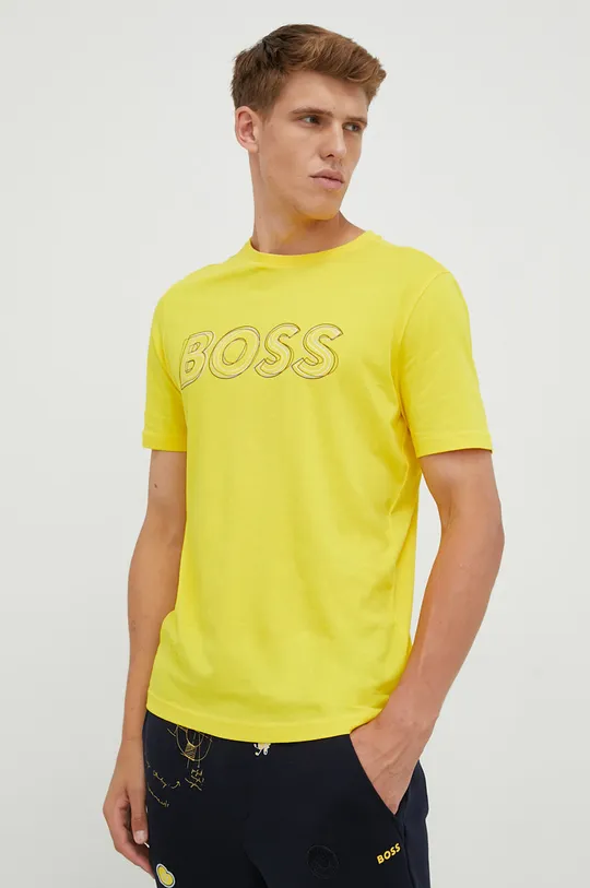 BOSS t-shirt bawełniany BOSS GREEN 100 % Bawełna