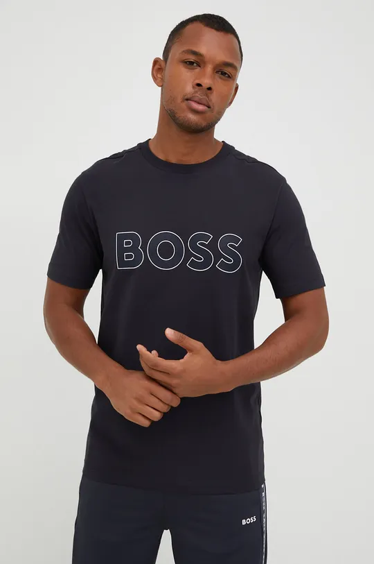 σκούρο μπλε Μπλουζάκι BOSS Boss Athleisure Ανδρικά